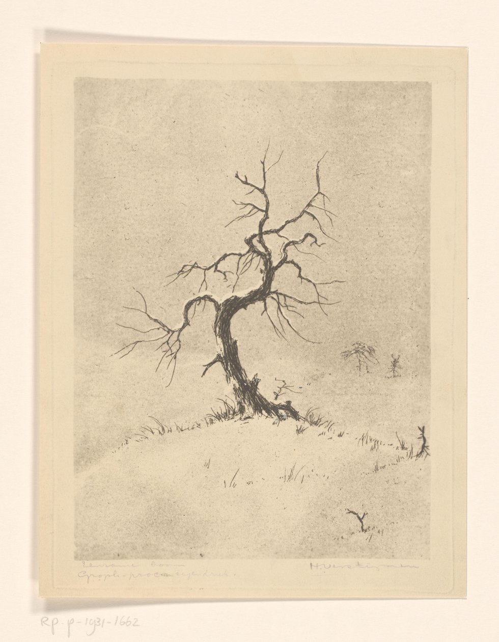 Lonely Tree by Henri Verstijnen (signed by artist)