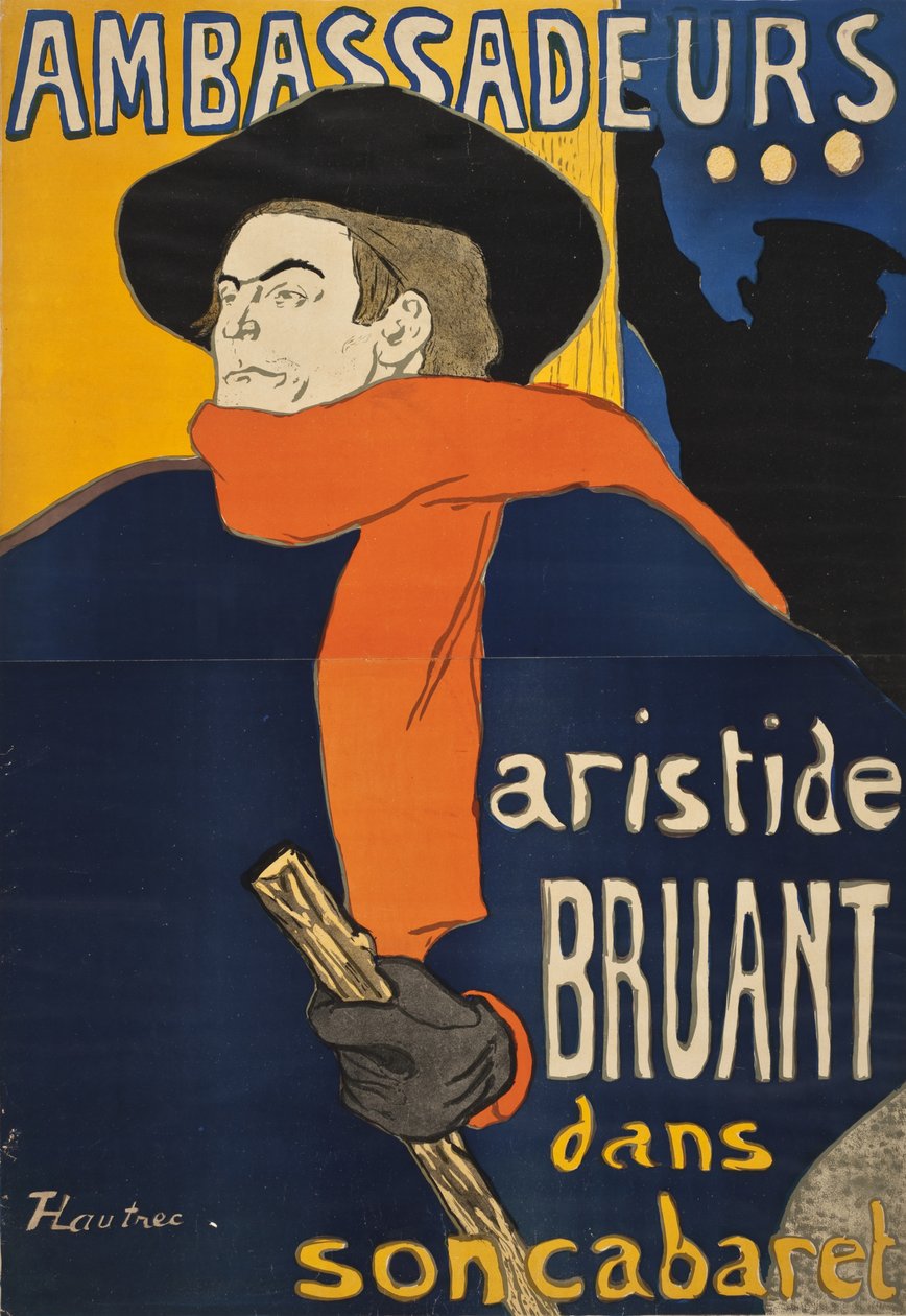 Ambassadors: Aristide Bruant by Henri de Toulouse-Lautrec