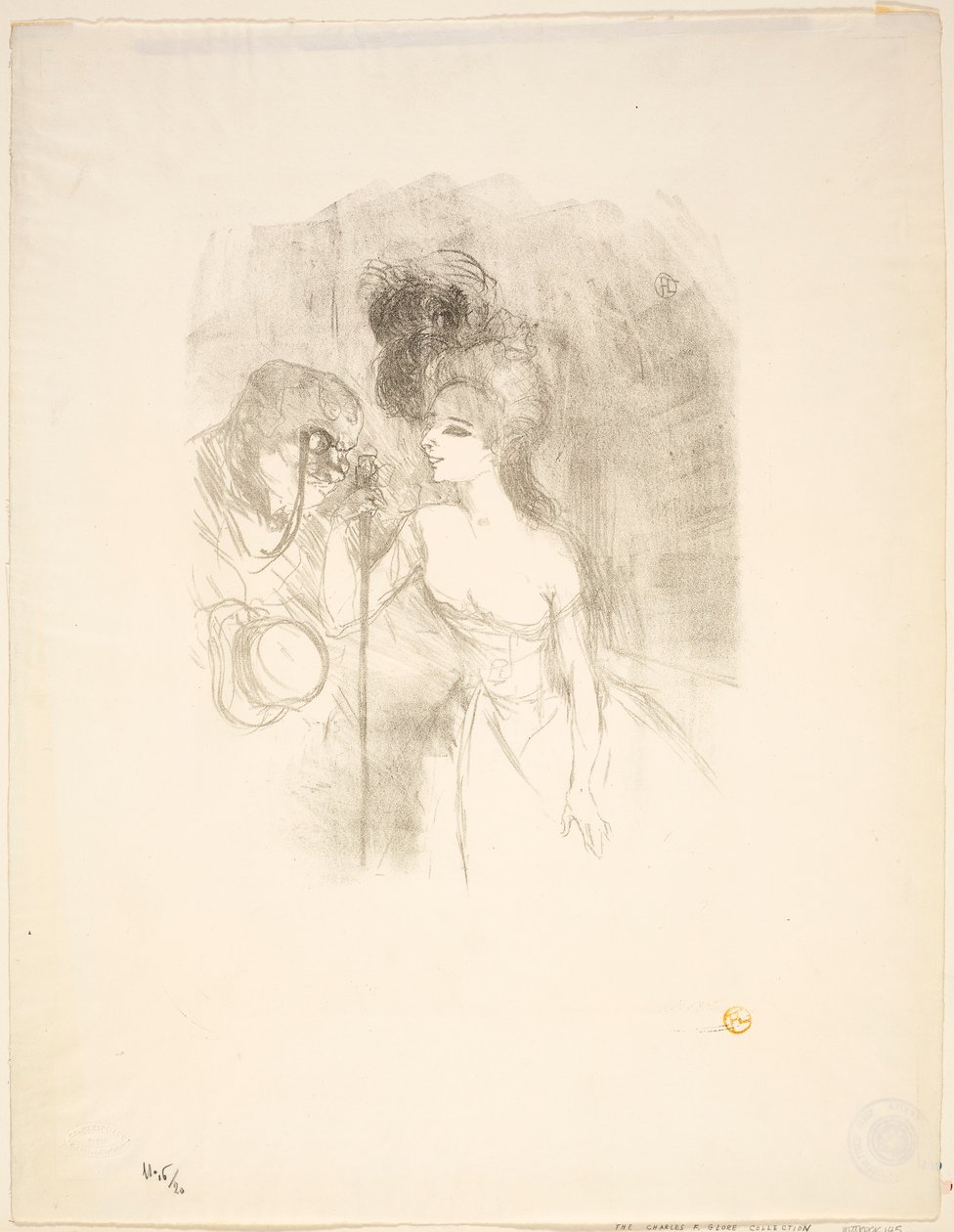 Anna Held and Baldy by Henri de Toulouse-Lautrec