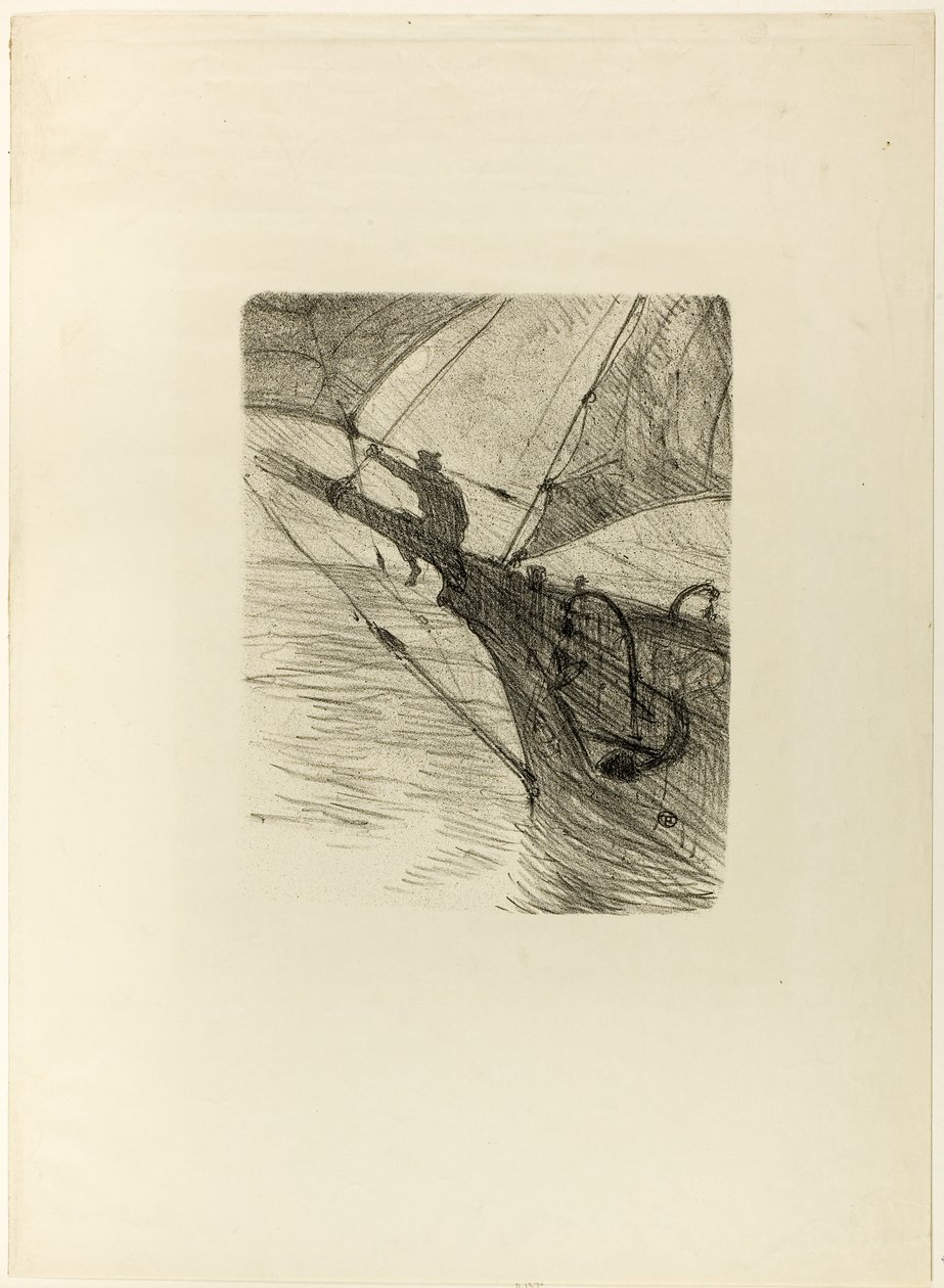 At Sea by Night, from Mélodies de Désiré Dihau by Henri de Toulouse-Lautrec