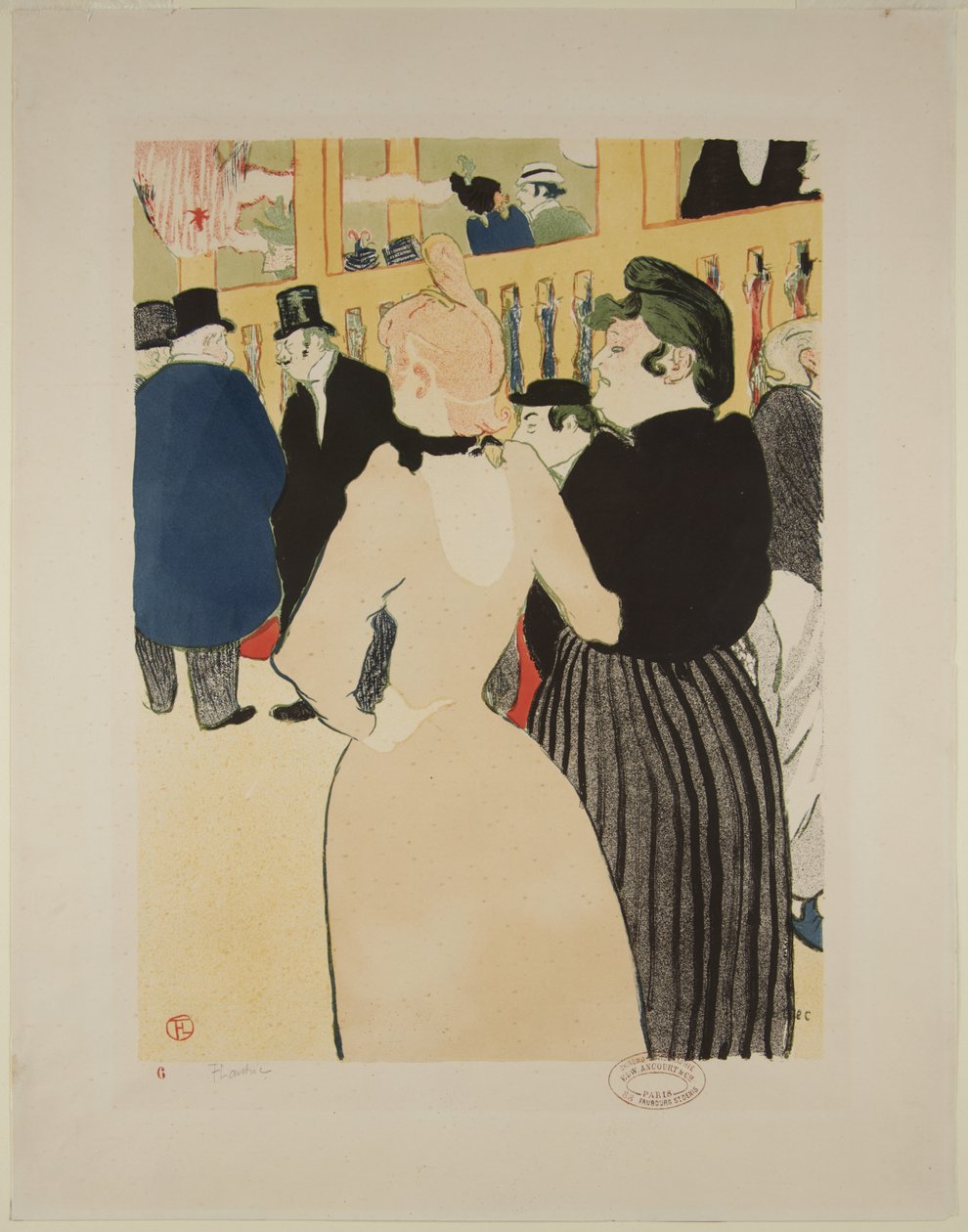 At the Moulin Rouge: La Goulue and Her Sister by Henri de Toulouse-Lautrec