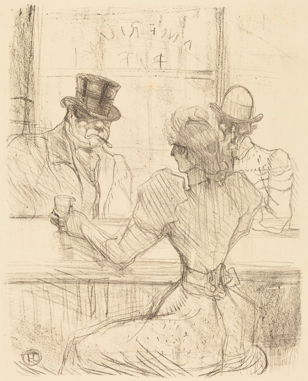 At the Picton Bar, rue Scribe by Henri de Toulouse-Lautrec