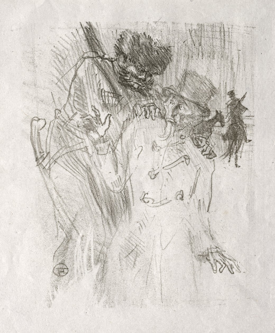 Au pied du Sinai: Arrestation de Schlomé Fuss by Henri de Toulouse-Lautrec