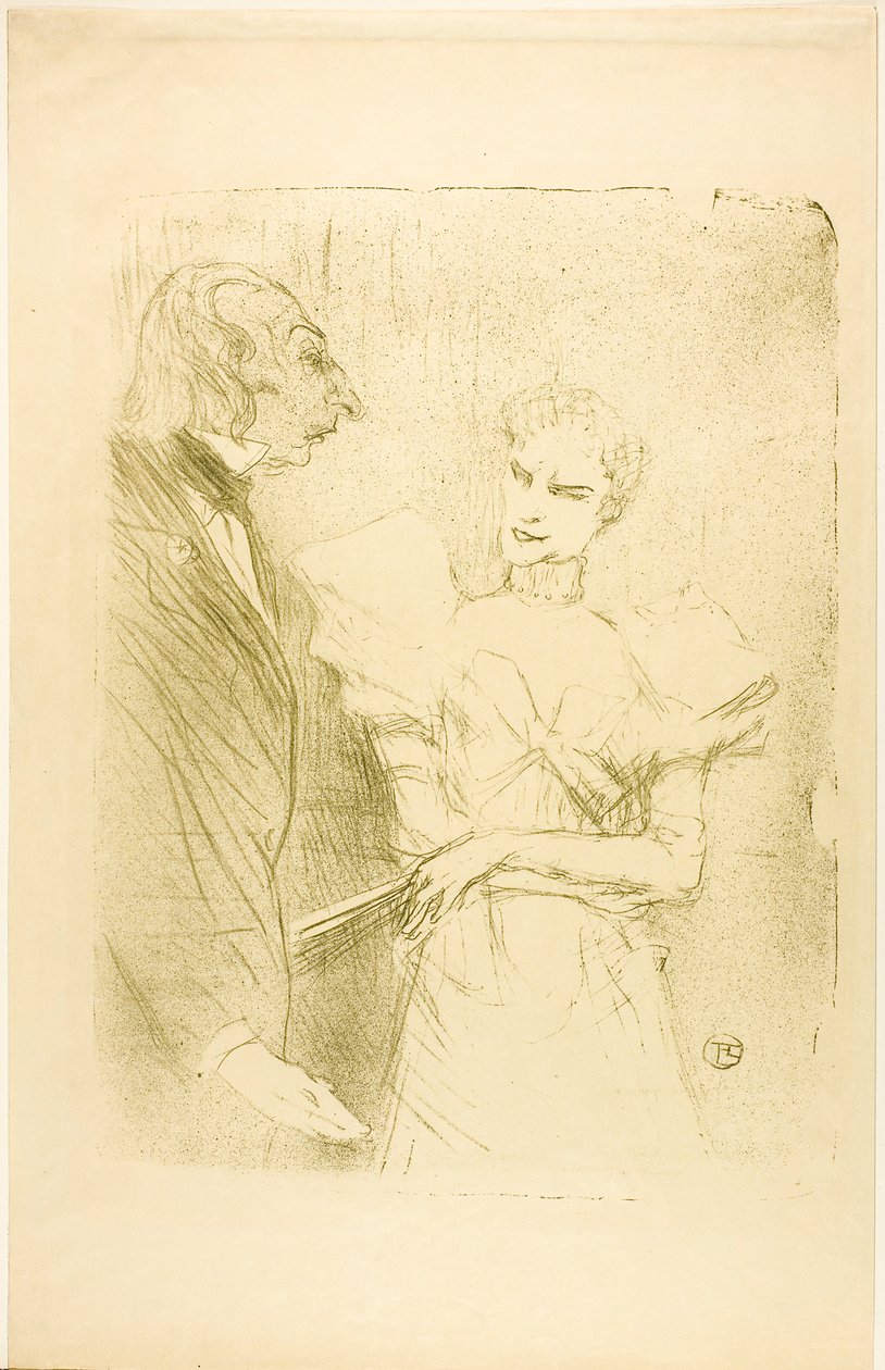 Brandès and Leloir, in Les Cabotins by Henri de Toulouse-Lautrec