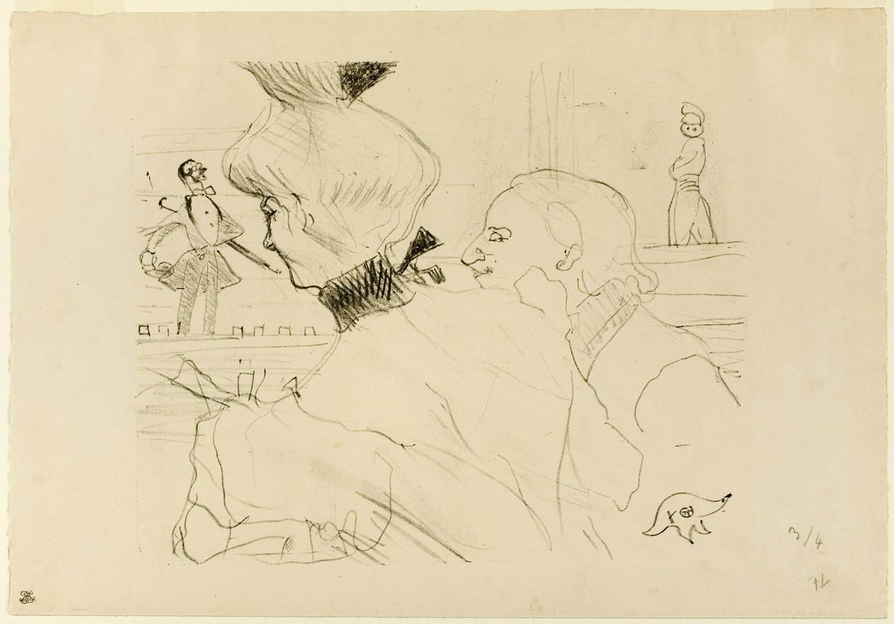 Couple at a Café-Concert by Henri de Toulouse-Lautrec