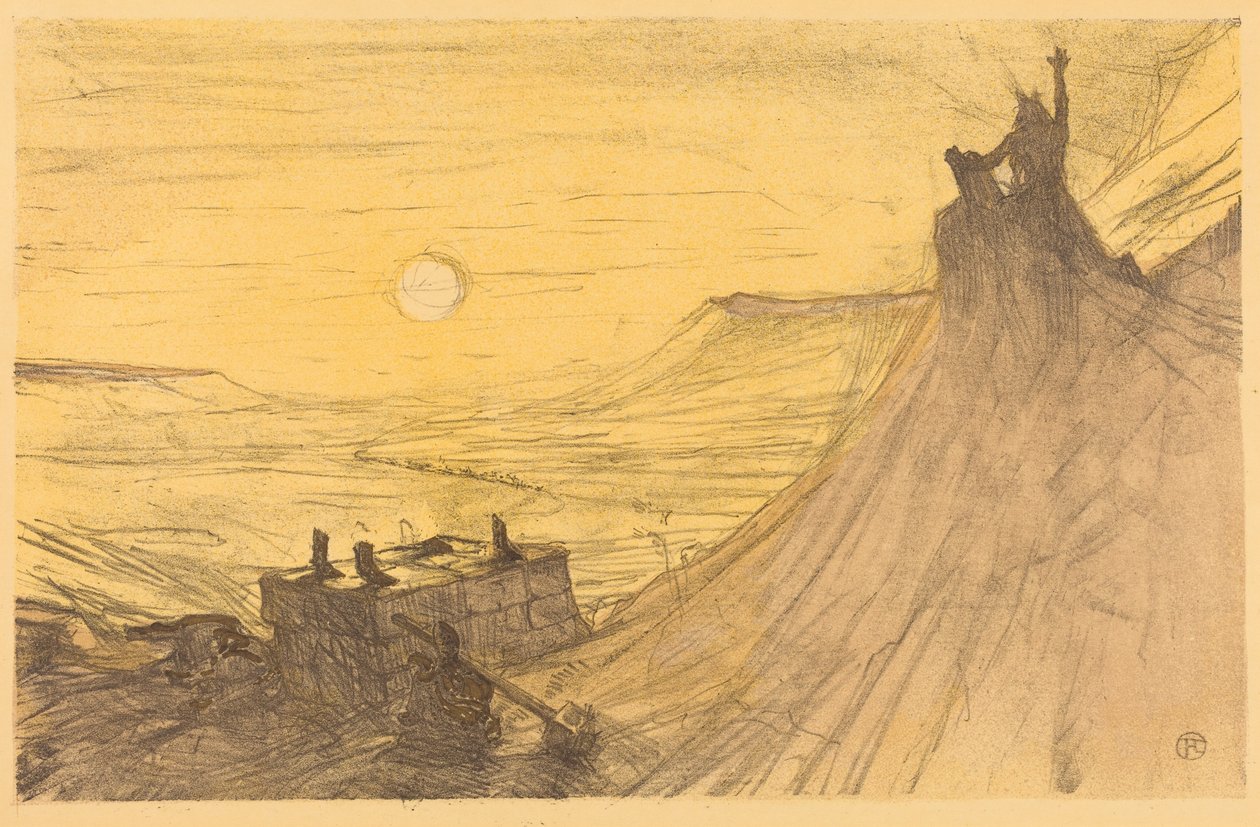 Cover for "Au pied du Sinaï" by Henri de Toulouse-Lautrec