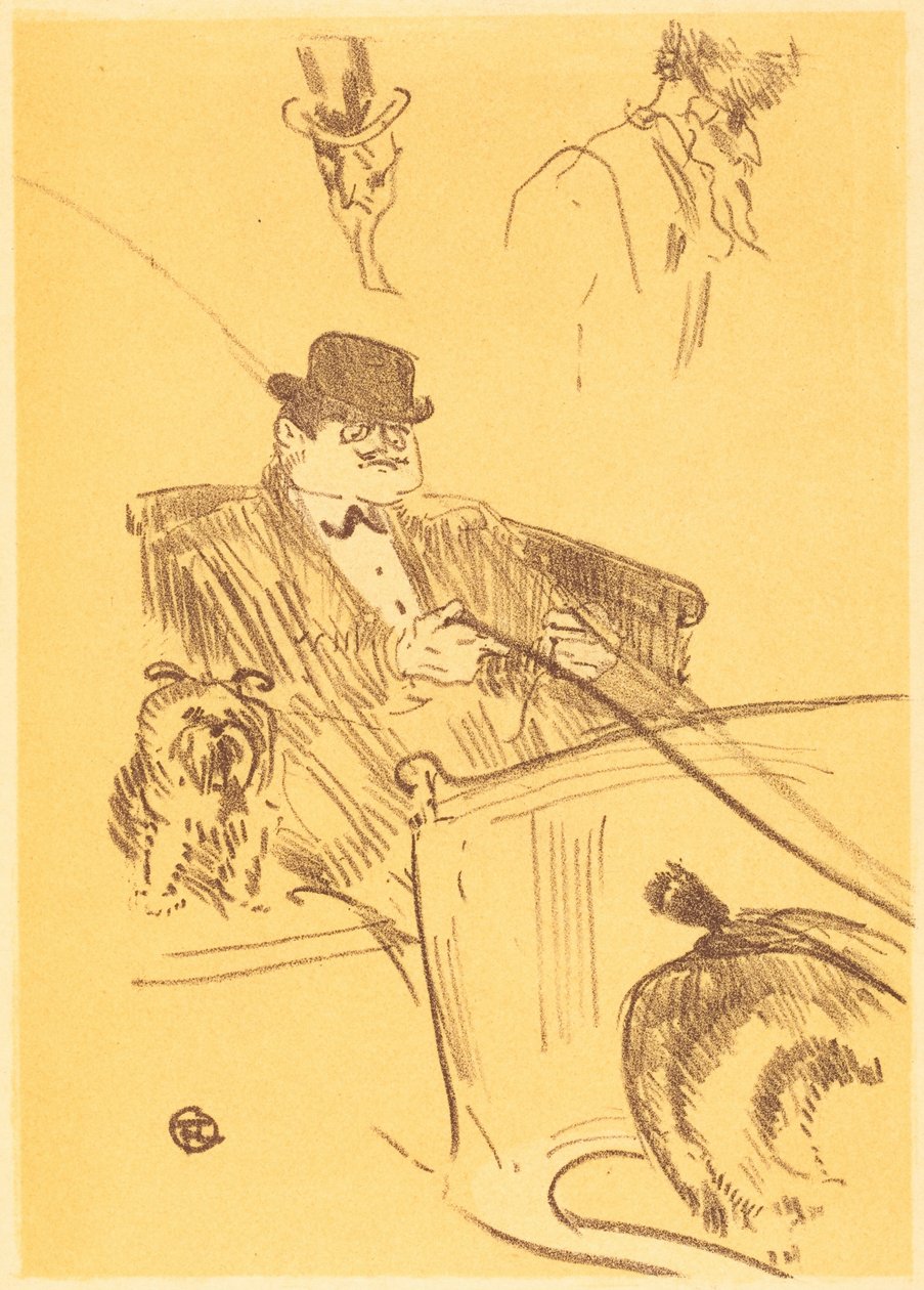 Cover for "The Tribe of Isodore" by Henri de Toulouse-Lautrec