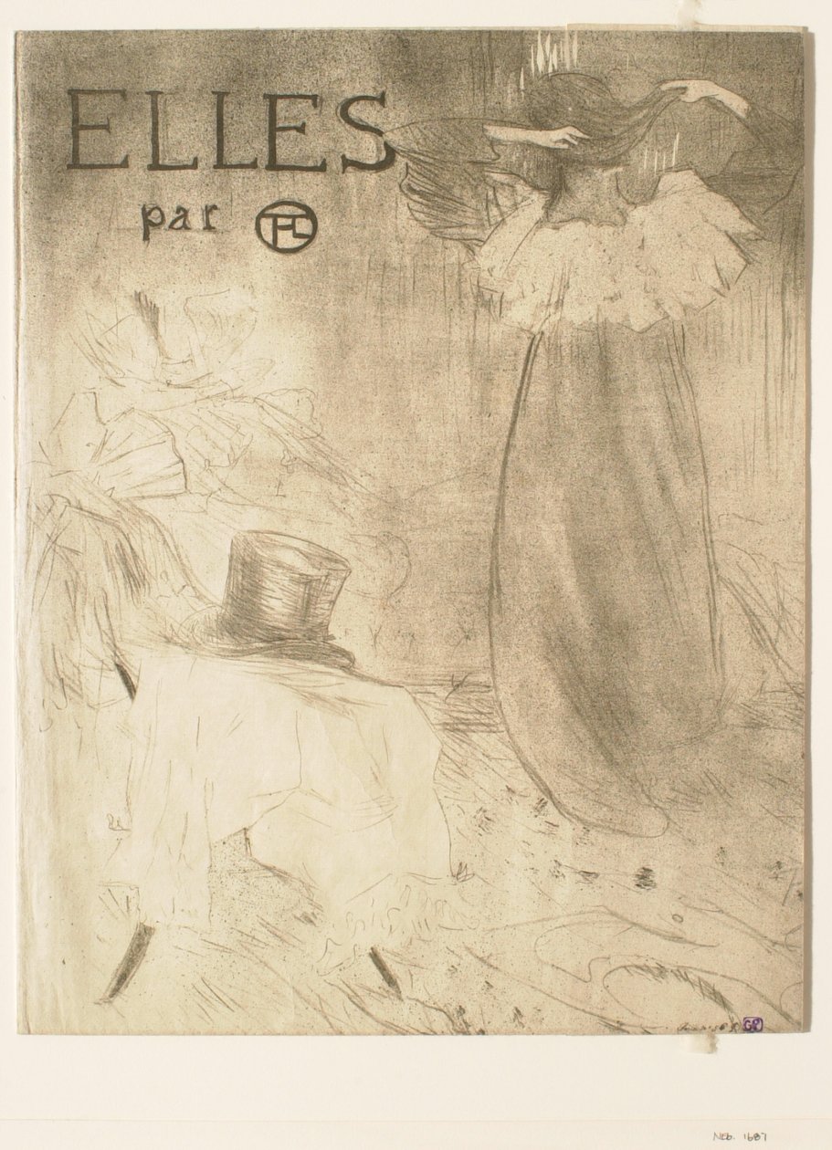 Cover from the “Elles” Portfolio by Henri de Toulouse-Lautrec