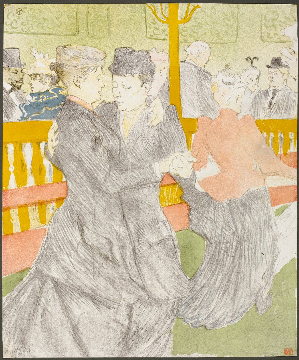 Dance at the Moulin Rouge by Henri de Toulouse-Lautrec