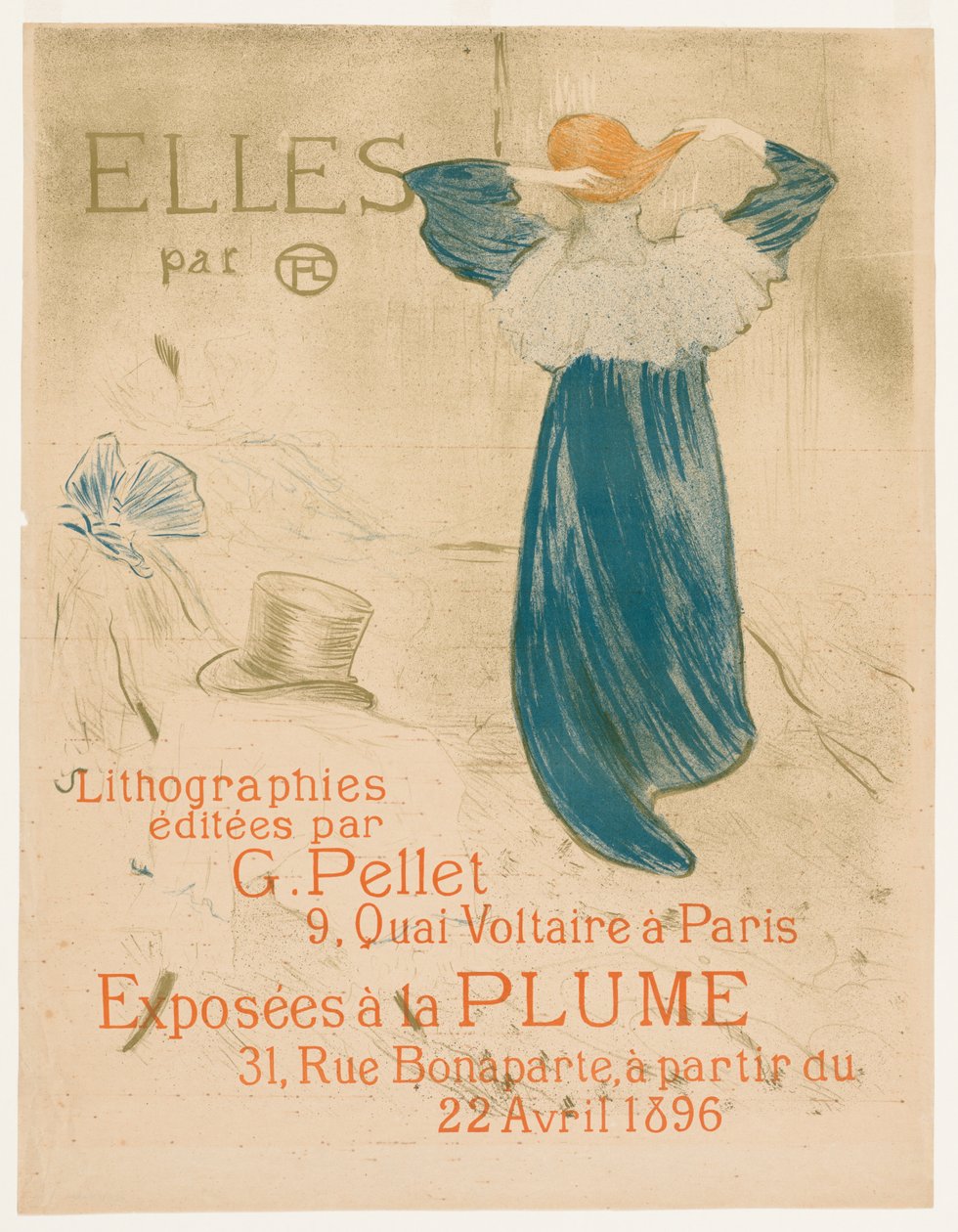 Elles: Frontispiece by Henri de Toulouse-Lautrec