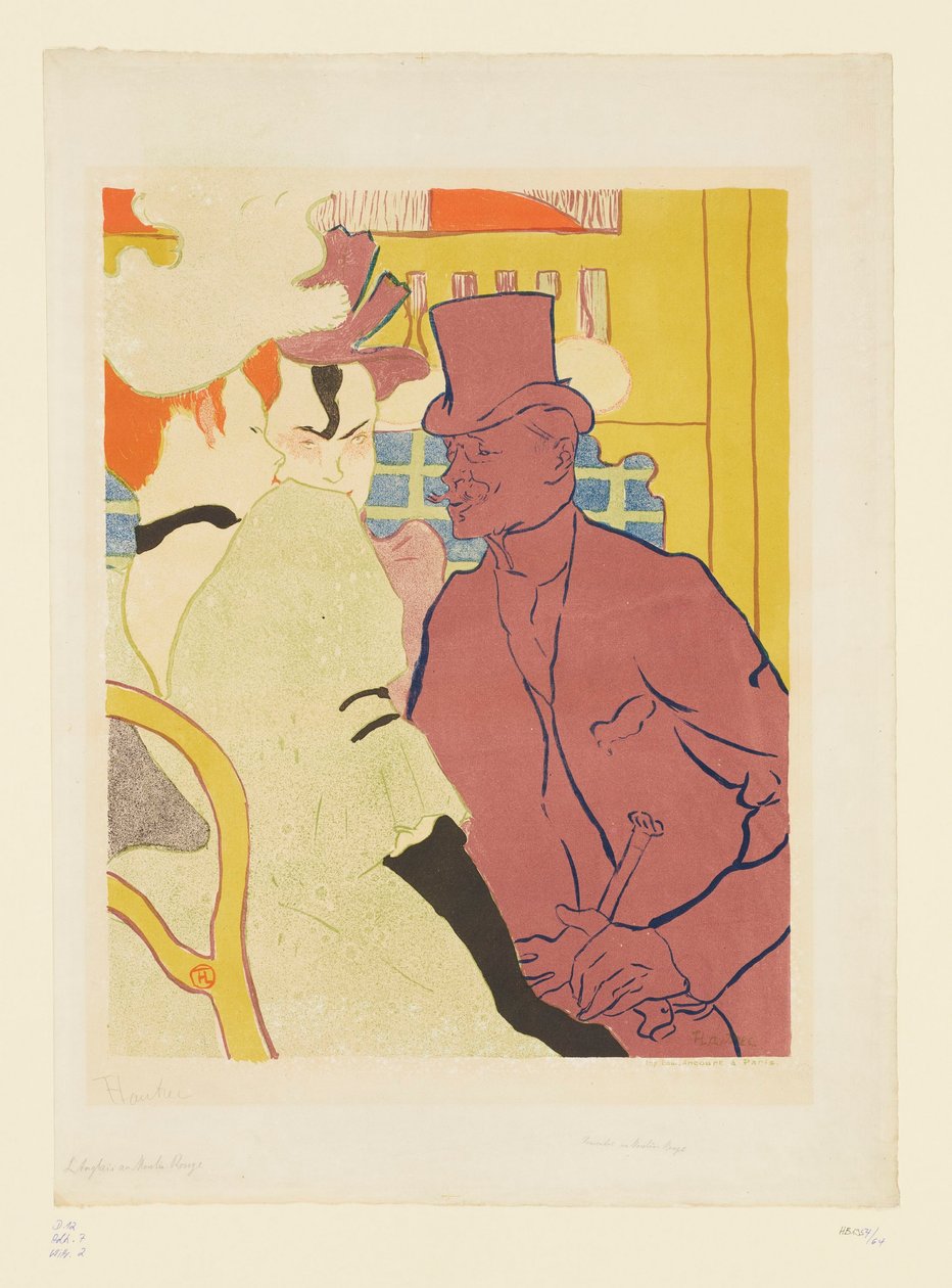 Englishmen at the Moulin Rouge by Henri de Toulouse-Lautrec