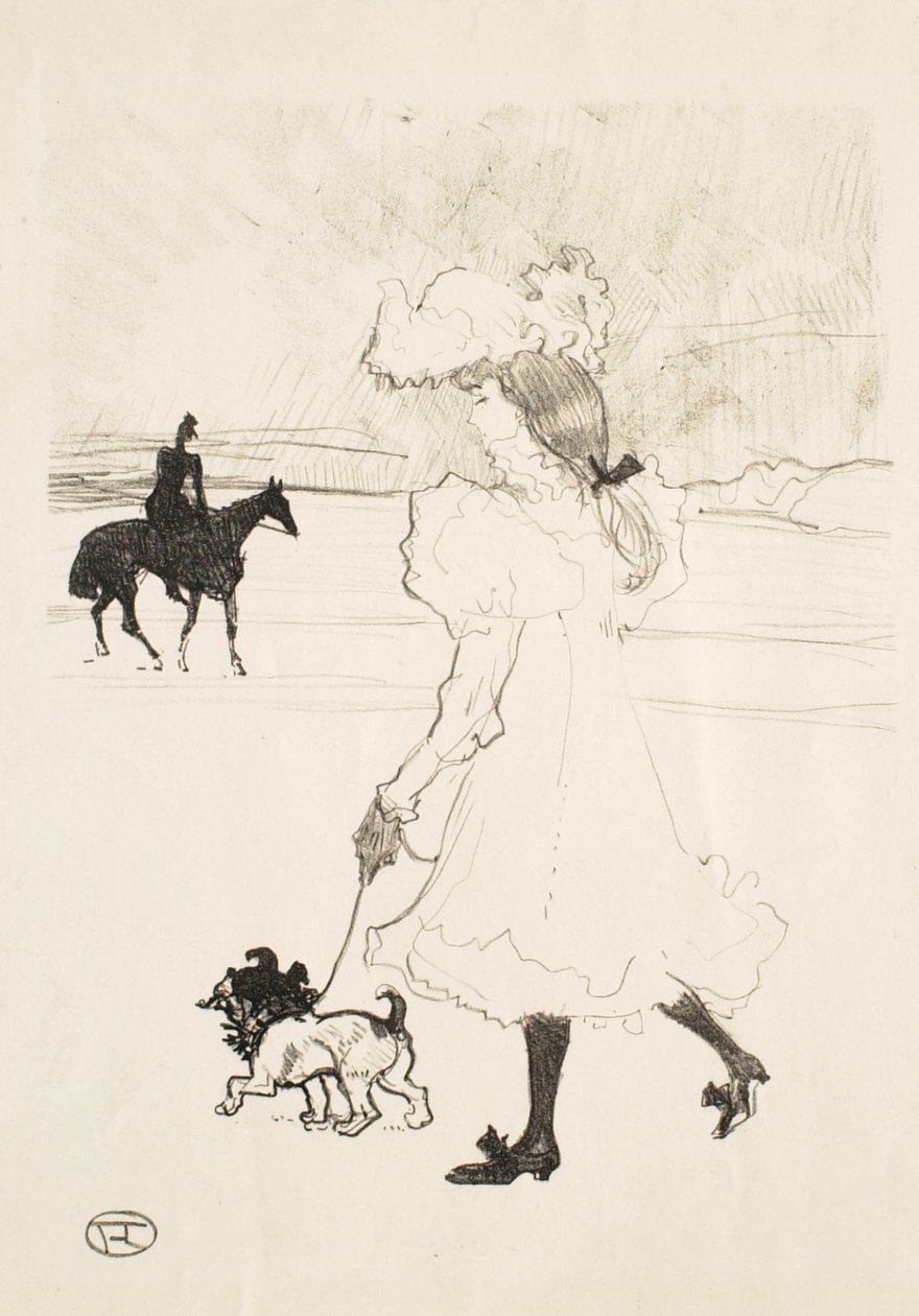 In the Bois de Boulogne (In the Woods) by Henri de Toulouse-Lautrec