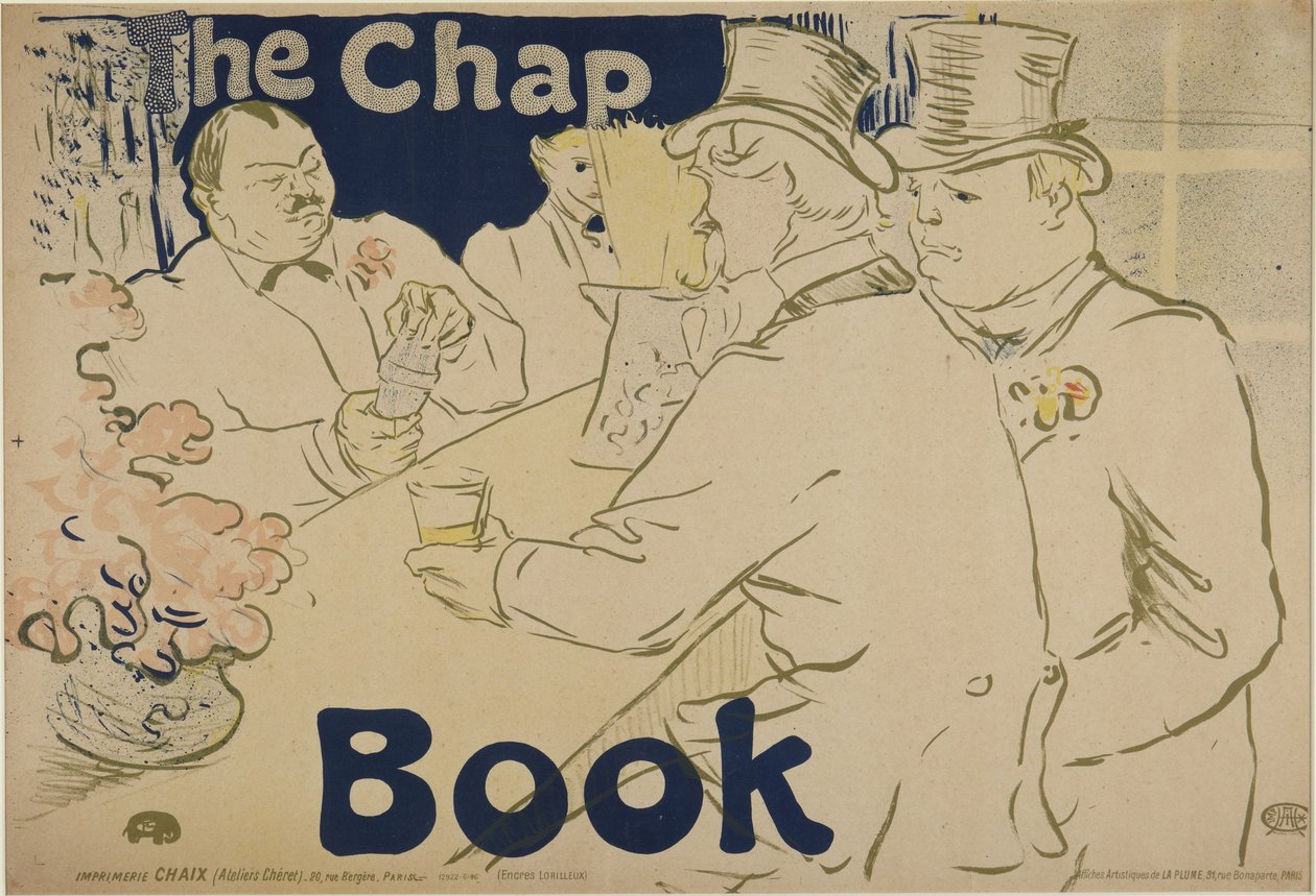 Irish and American Bar, Rue Royale -- "The Chapbook" by Henri de Toulouse-Lautrec