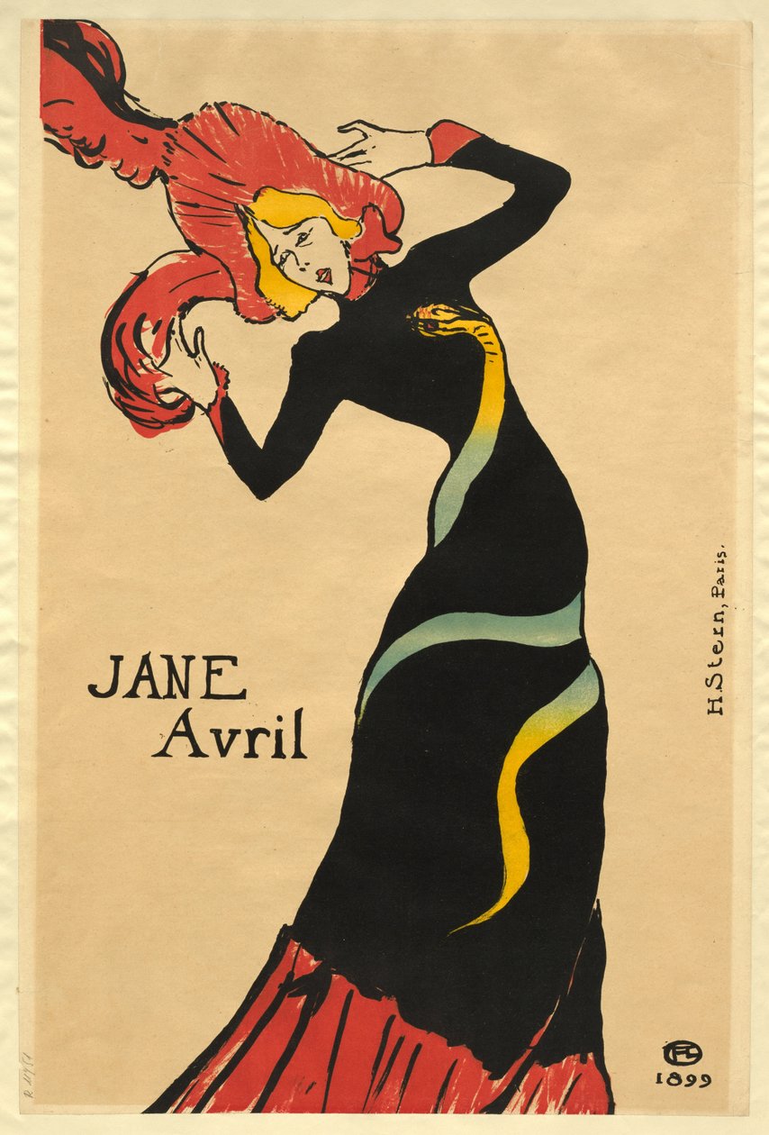 Jane Avril by Henri de Toulouse-Lautrec