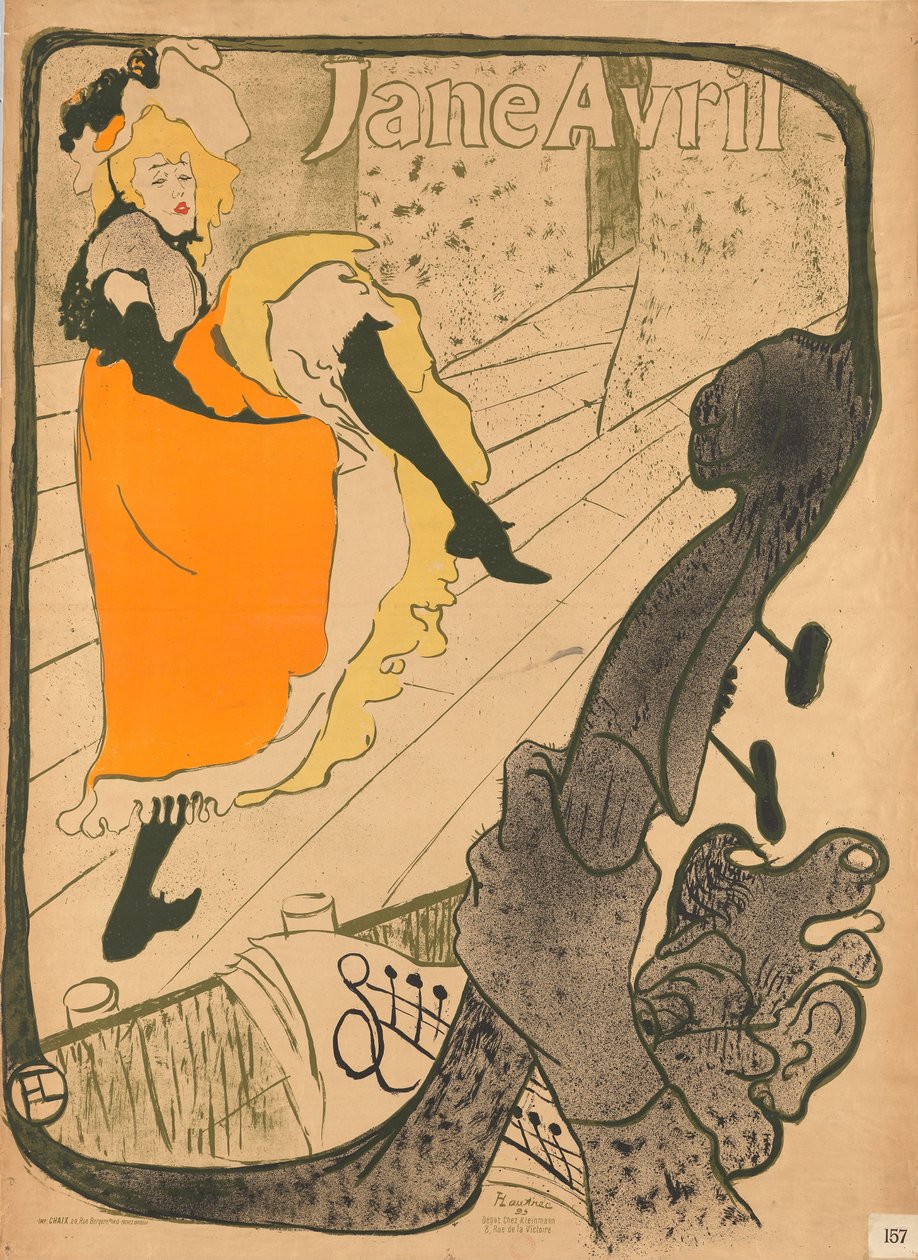 Jane Avril by Henri de Toulouse-Lautrec