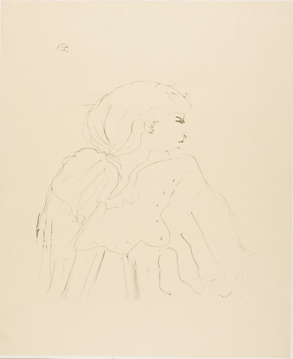 Jane Hading, from Treize Lithographies by Henri de Toulouse-Lautrec