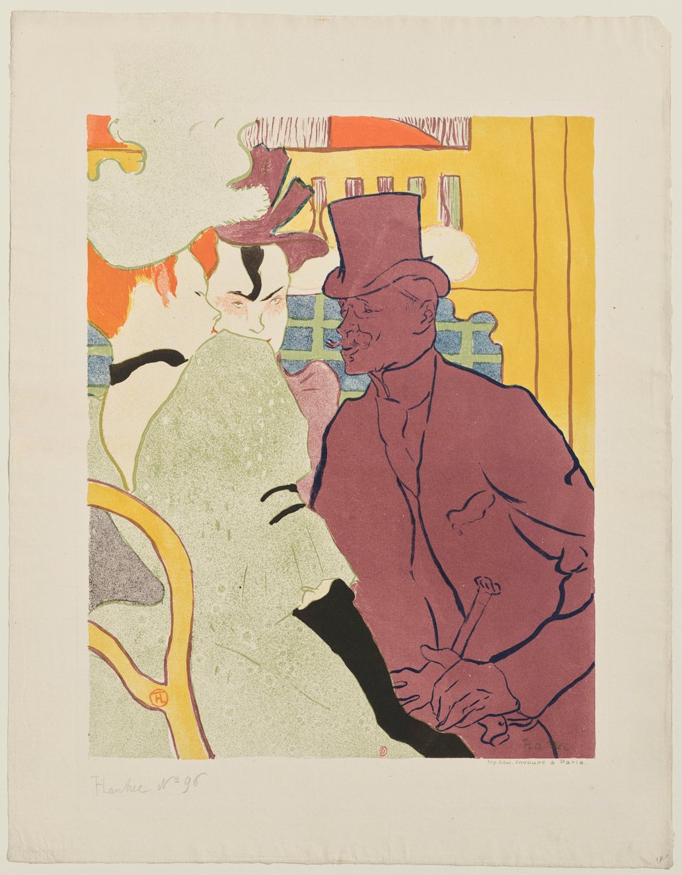 The Englishman Warener at the Moulin-Rouge by Henri de Toulouse-Lautrec