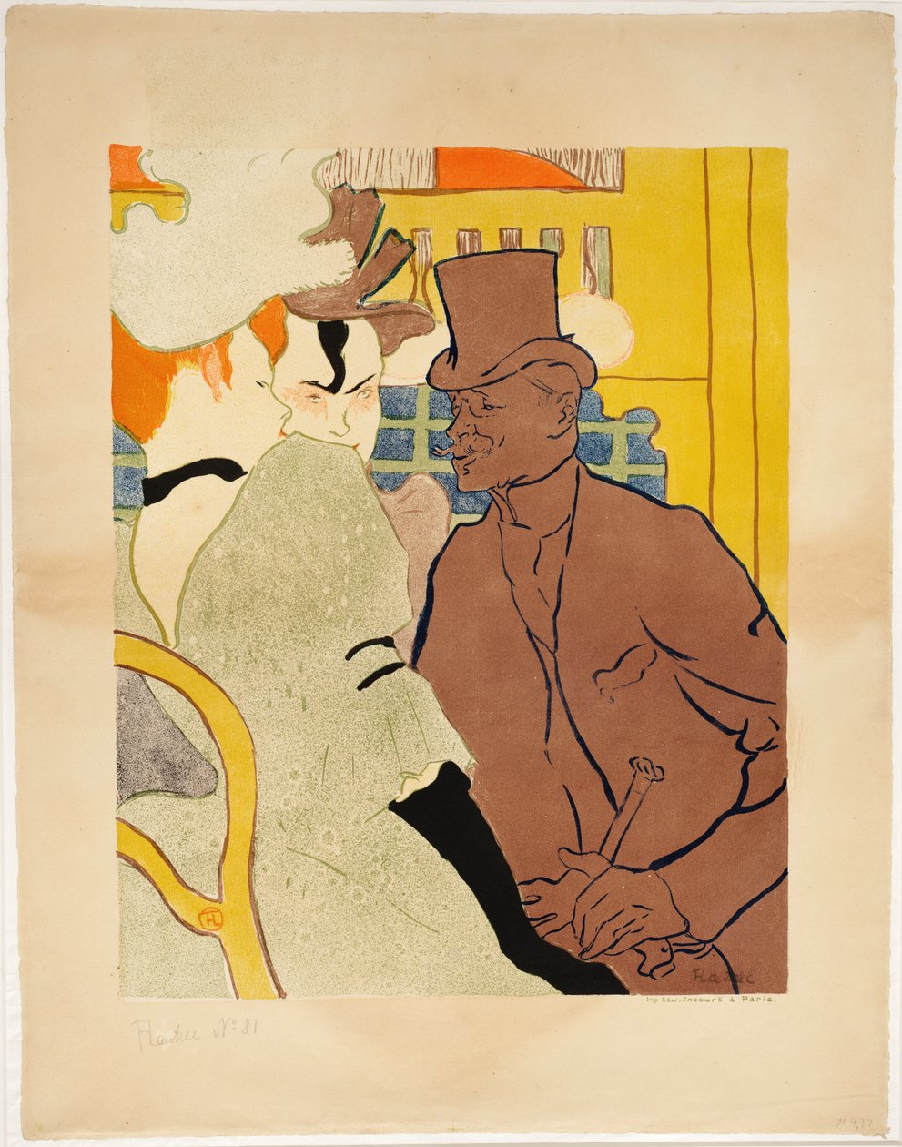 The Englishman at the Moulin Rouge by Henri de Toulouse-Lautrec