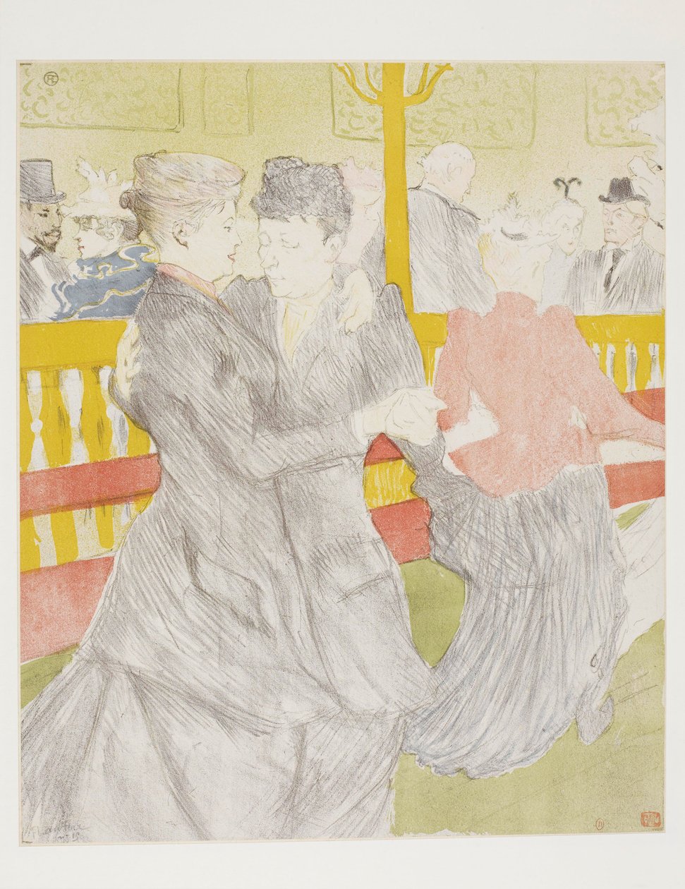 The Dance at the Moulin Rouge by Henri de Toulouse-Lautrec