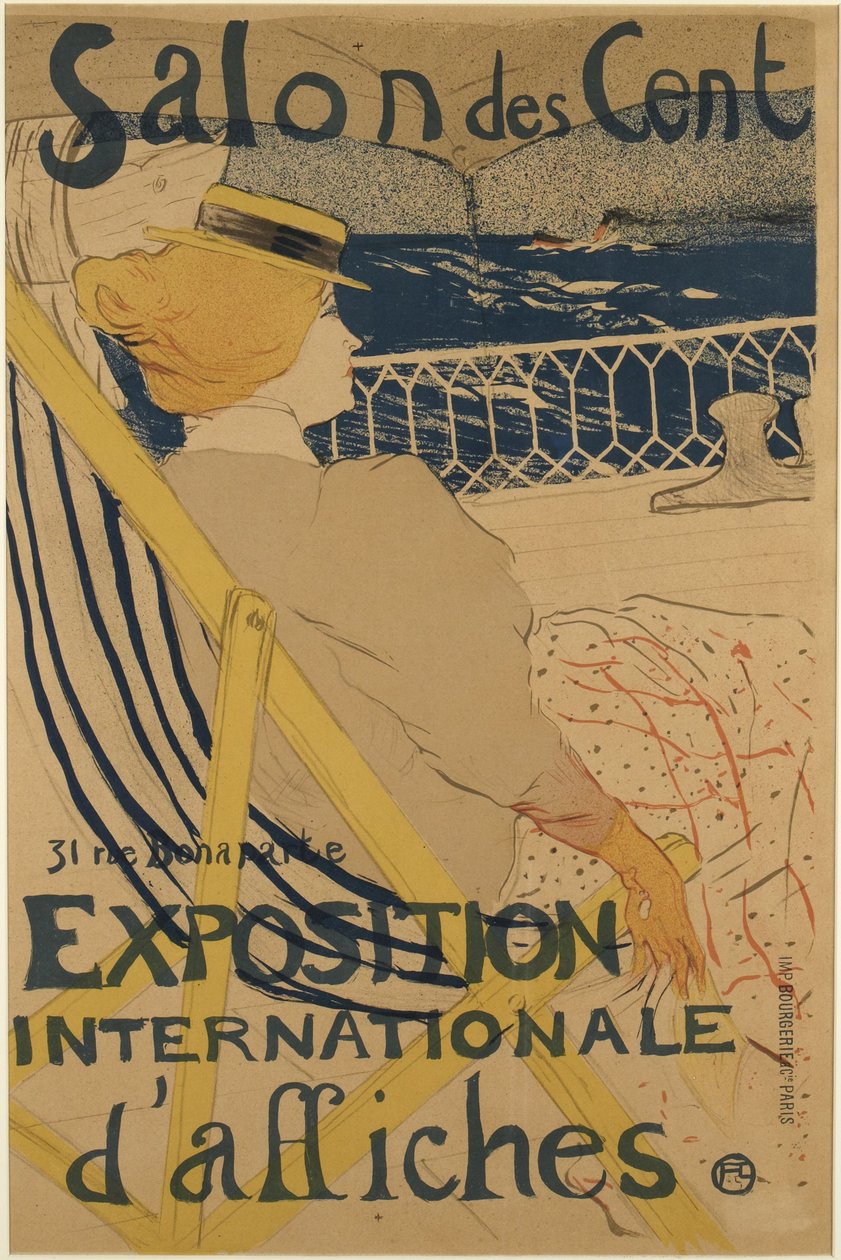 Passenger from Number 54 - On a Cruise by Henri de Toulouse-Lautrec