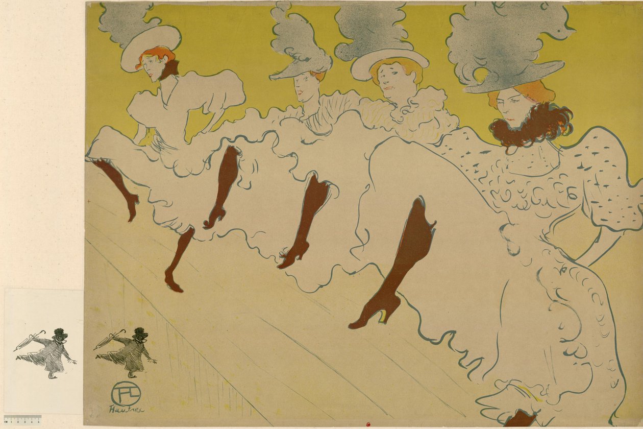 The Troupe of Mademoiselle Eglantine by Henri de Toulouse-Lautrec
