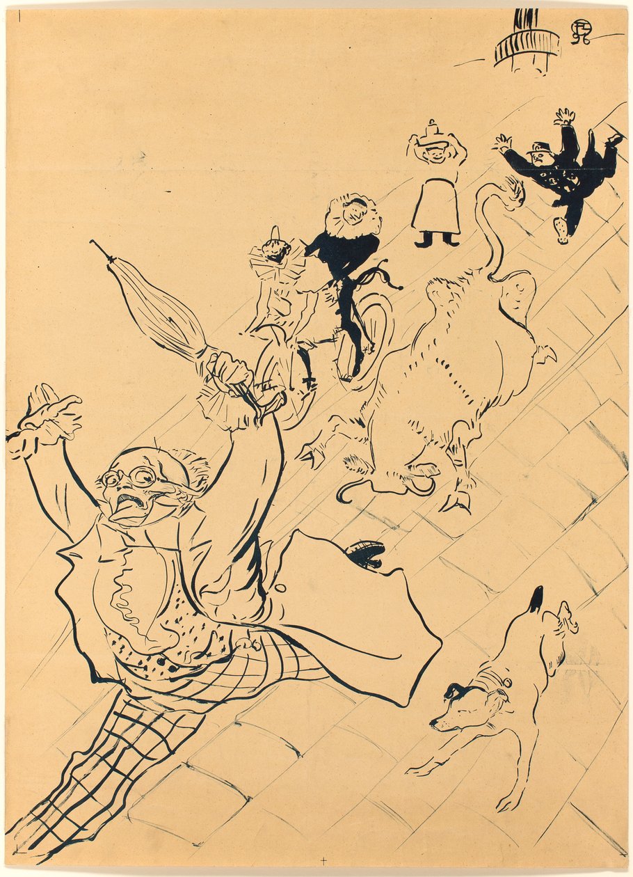 The Enraged Cow by Henri de Toulouse-Lautrec
