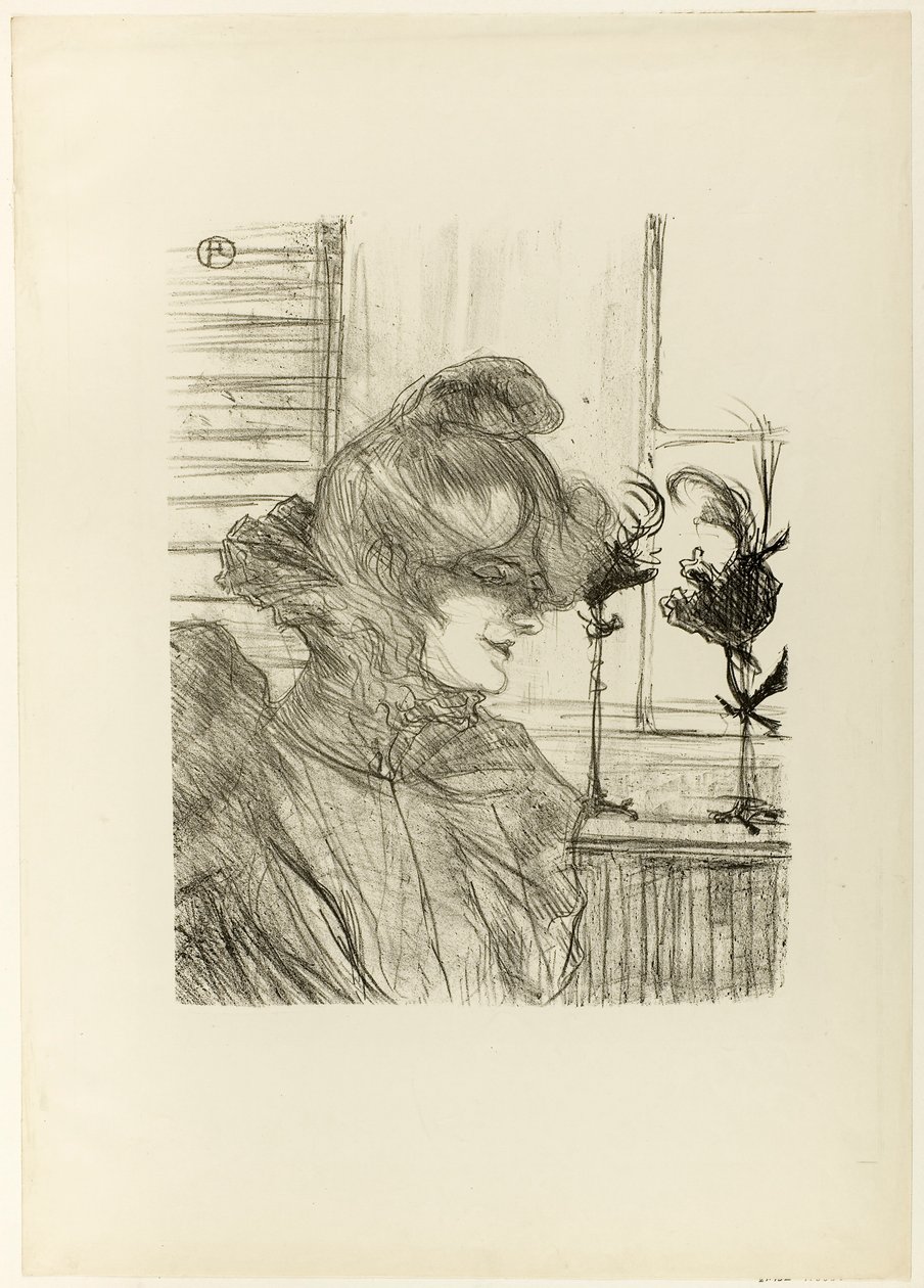 Le Margoin (Mademoiselle Louise Blouet) by Henri de Toulouse-Lautrec