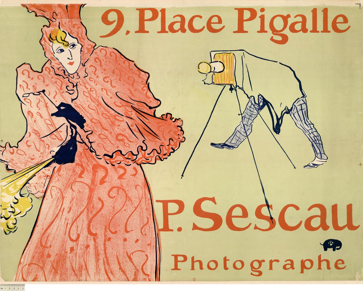 The Photographer Sescau by Henri de Toulouse-Lautrec