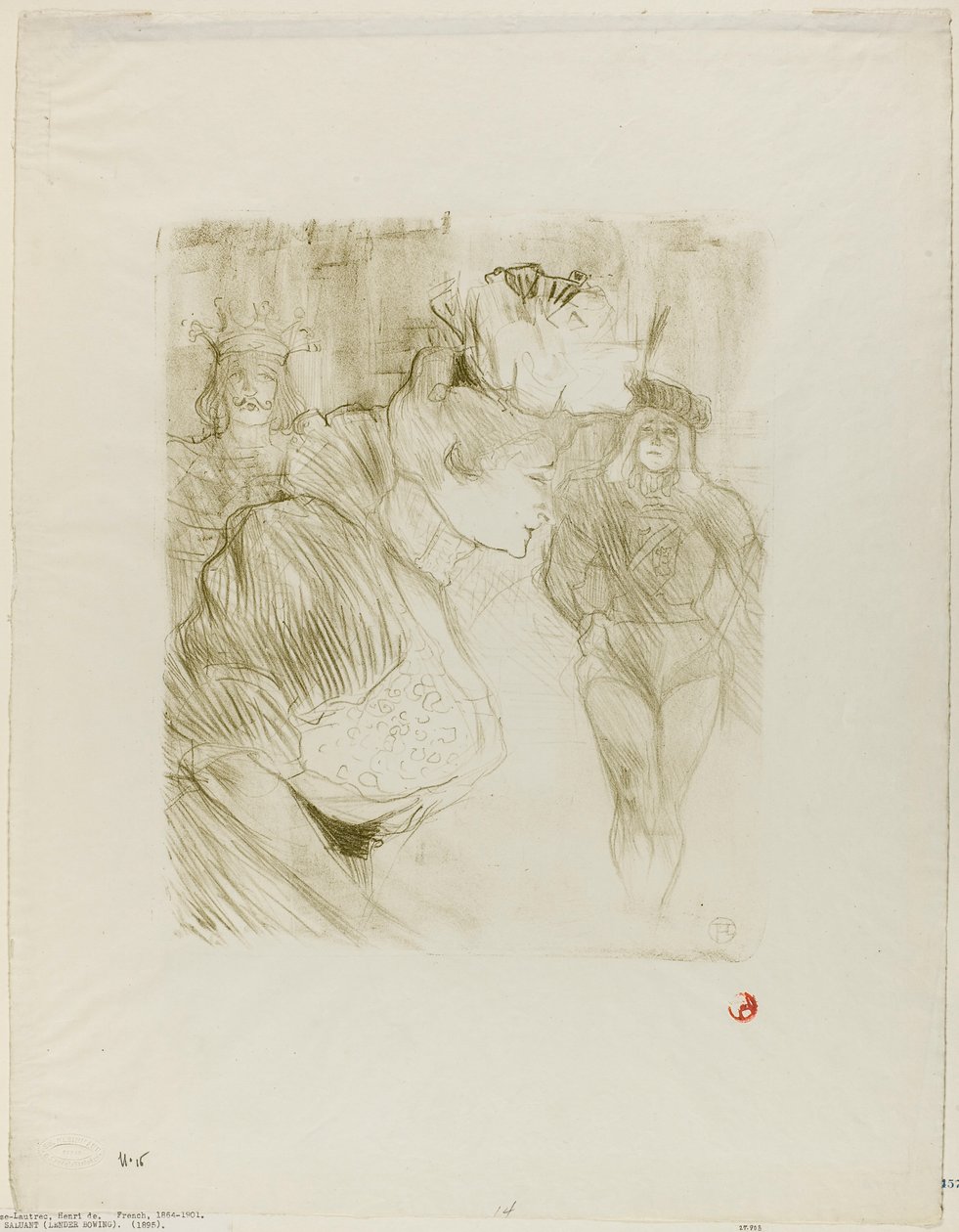 Lender Taking a Bow by Henri de Toulouse-Lautrec