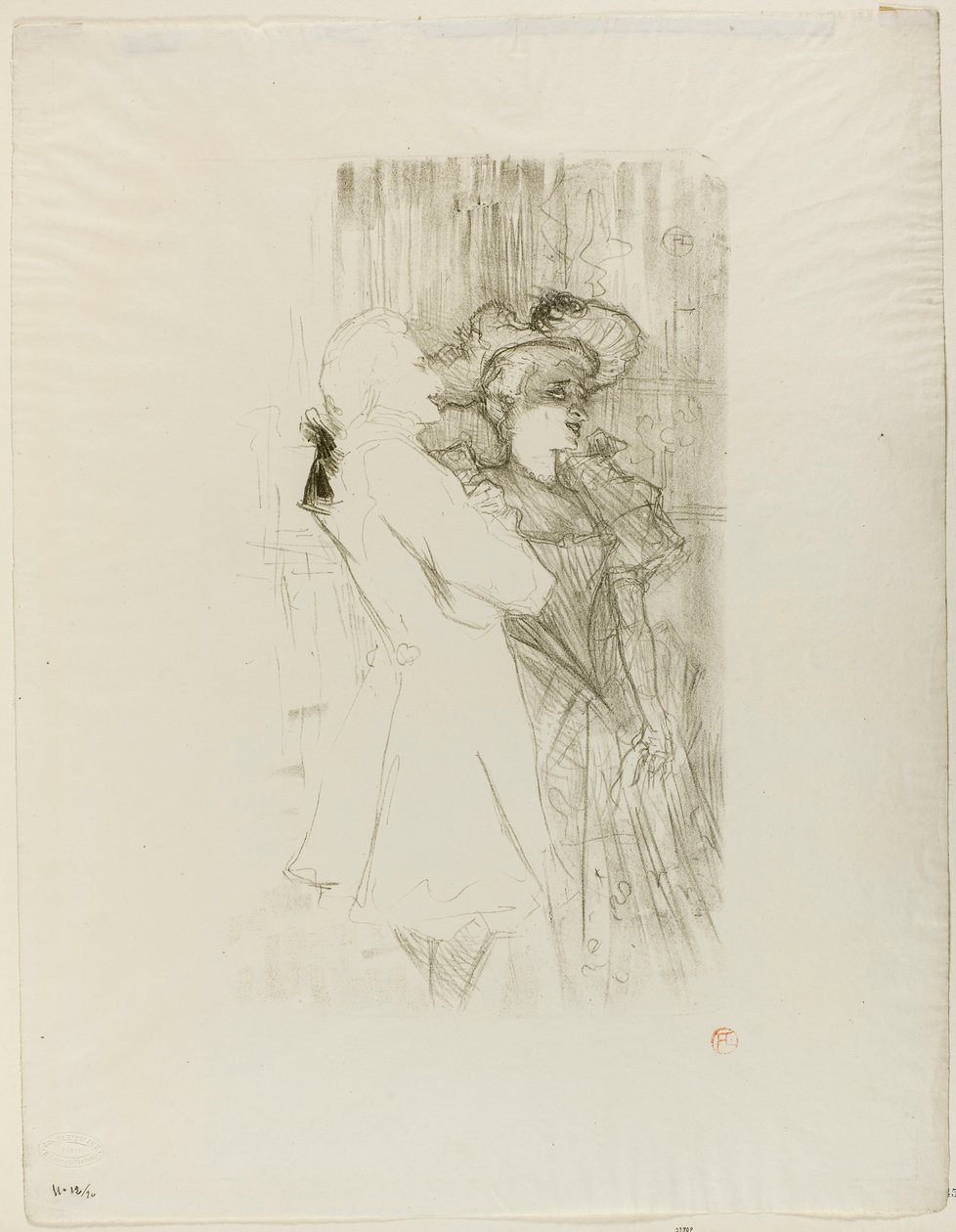 Lender and Auguez in La Chanson de Fortunio by Henri de Toulouse-Lautrec
