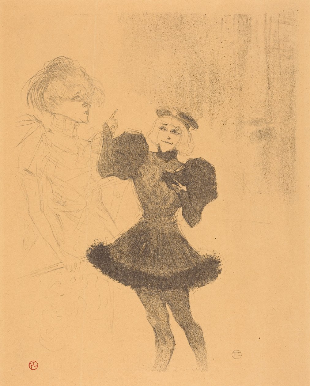 Lender and Lavalliere in "The Son of Aretin" by Henri de Toulouse-Lautrec