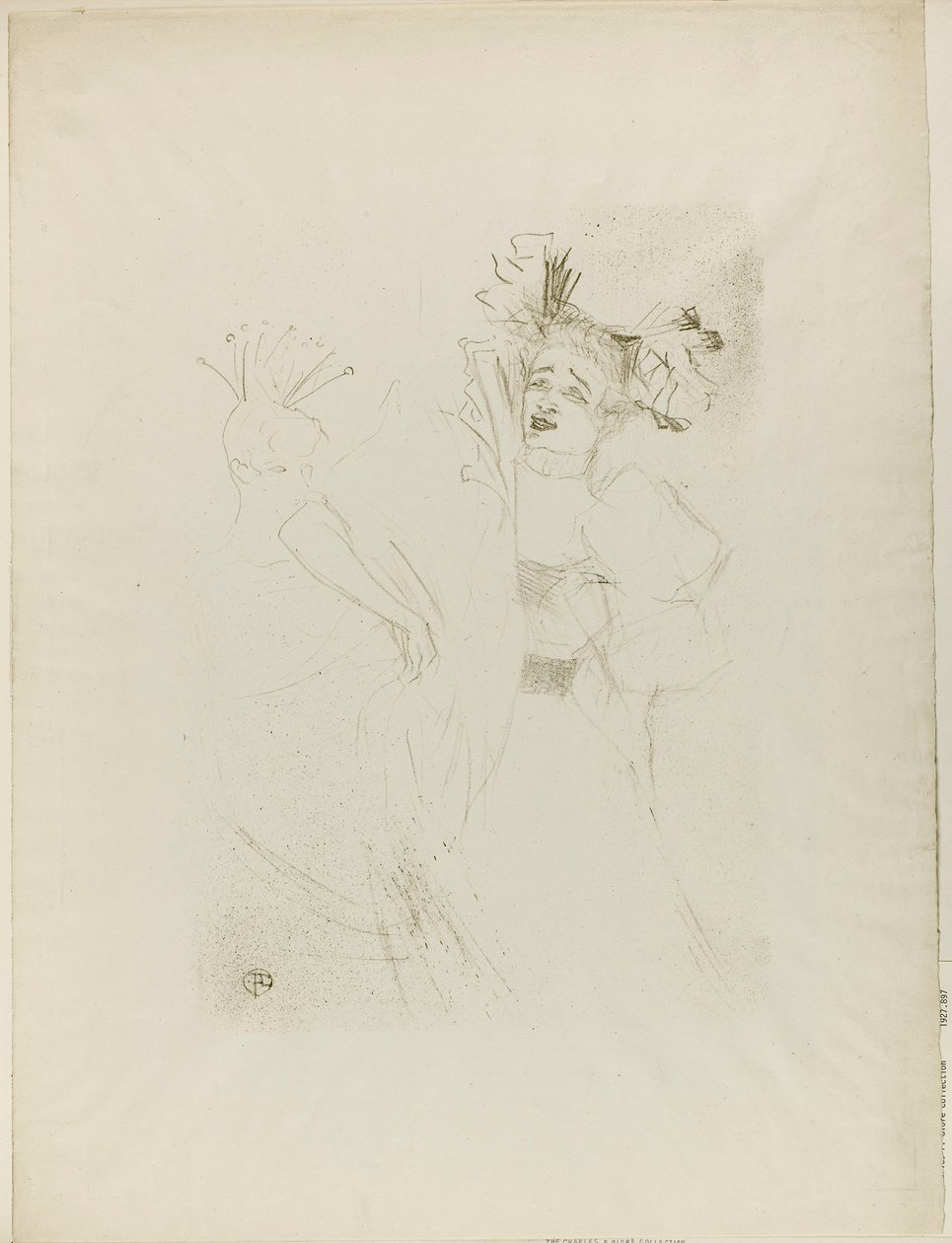 Lender in Chilpéric, Full Face by Henri de Toulouse-Lautrec