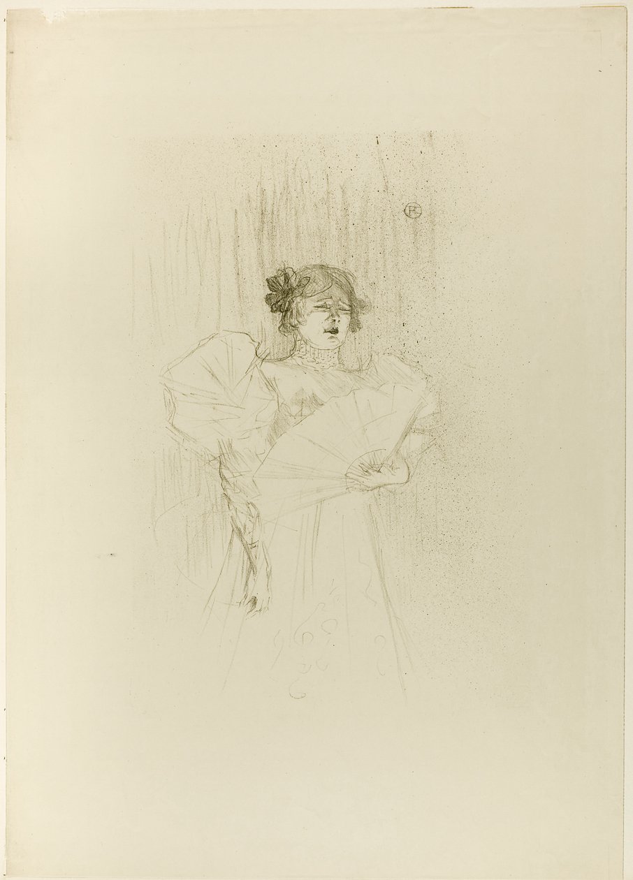 Luce Myrès, Front View by Henri de Toulouse-Lautrec