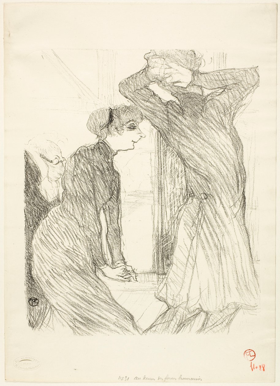 Lugné-Poé and Bady, in "Au-Dessus des Forces Humaines" by Henri de Toulouse-Lautrec