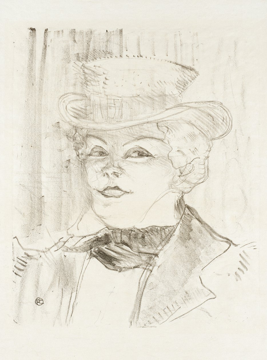 Madame Réjane by Henri de Toulouse-Lautrec
