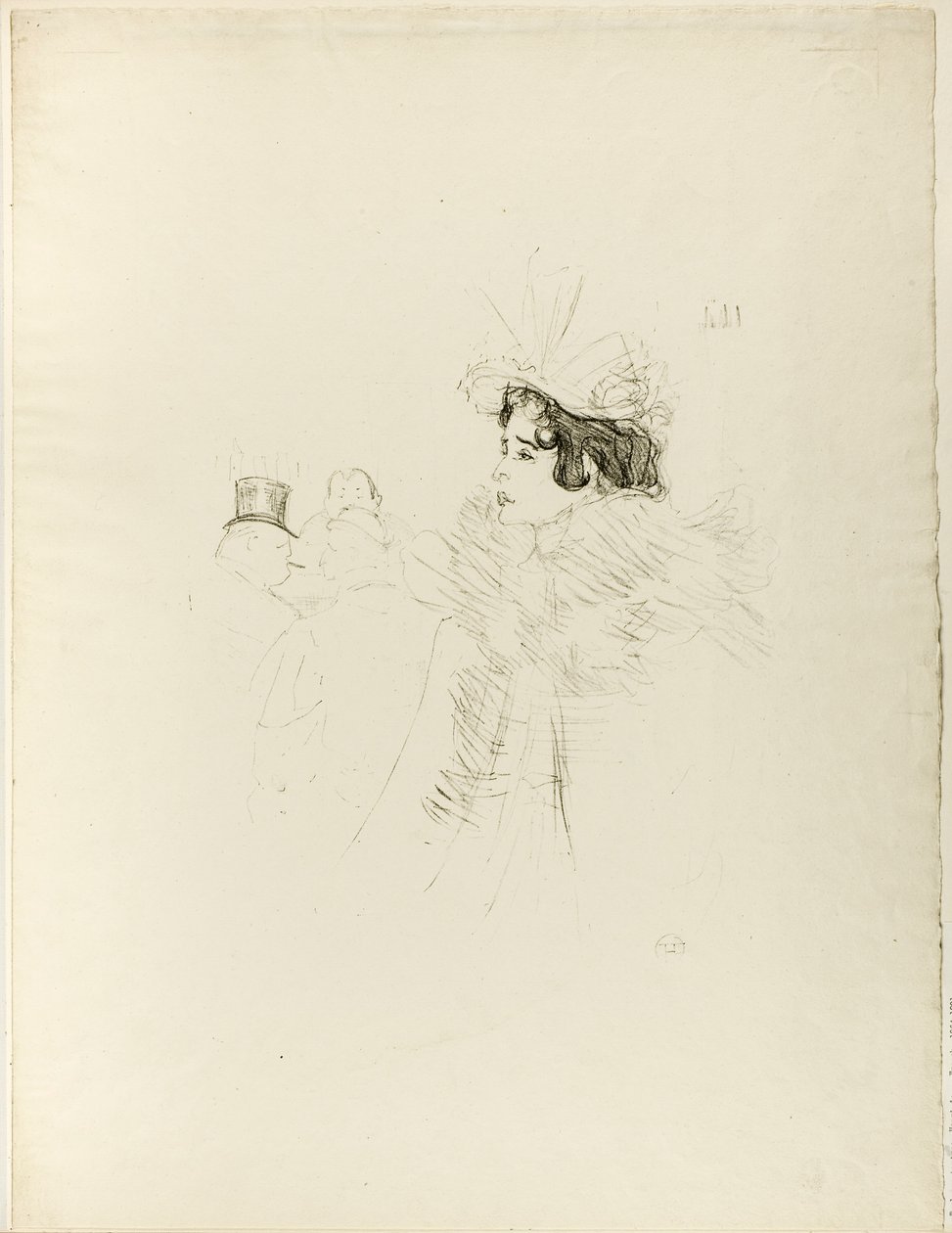 Miss May Belfort at the Bar Achille by Henri de Toulouse-Lautrec