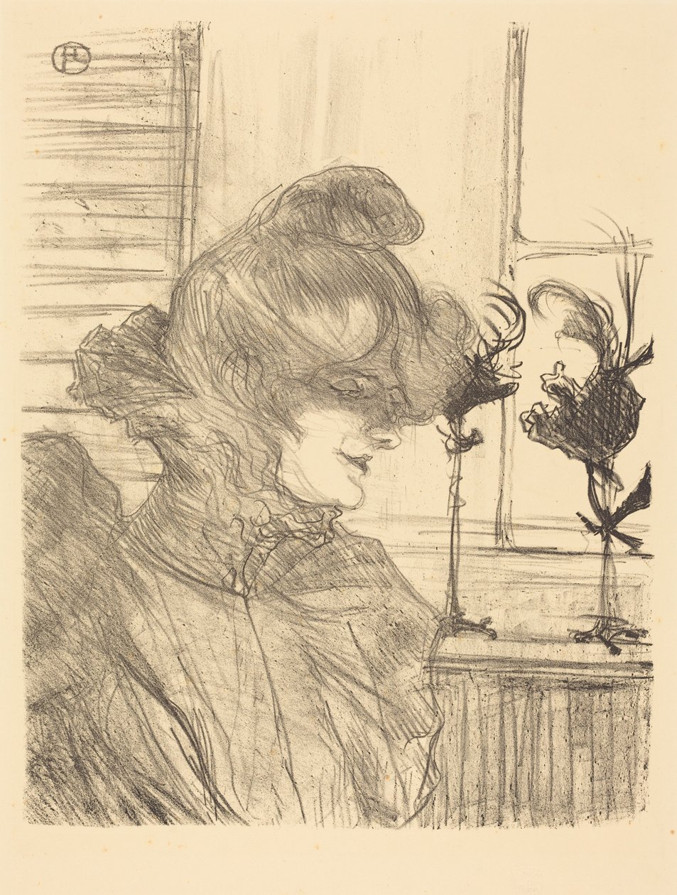 Mme. Le Marguoin, Milliner by Henri de Toulouse-Lautrec