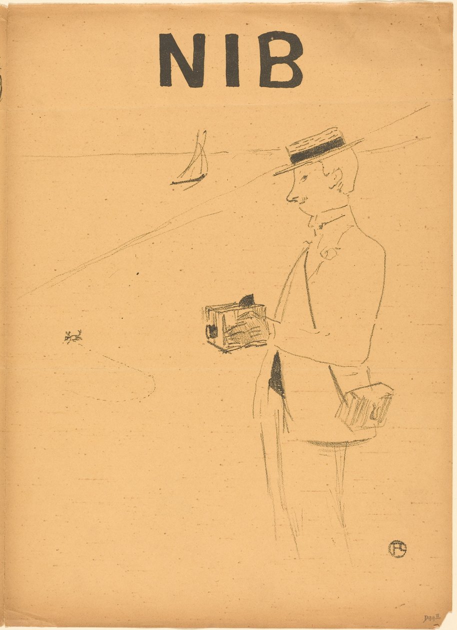 Nib or the Amateur Photographer (right recto) by Henri de Toulouse-Lautrec