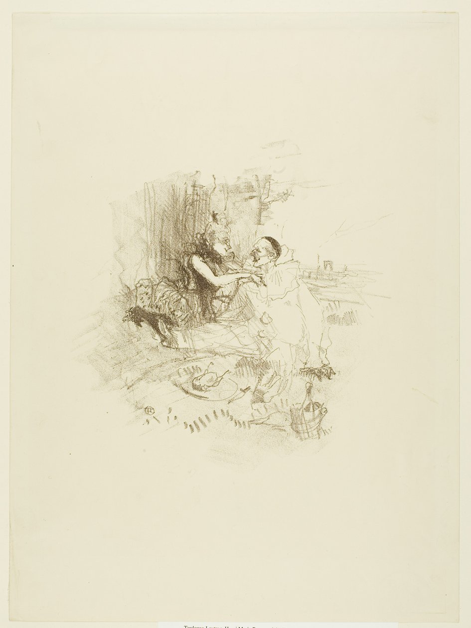 Picnic by Henri de Toulouse-Lautrec