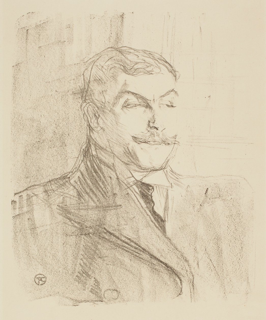 Portrait of Lucien Guitry by Henri de Toulouse-Lautrec