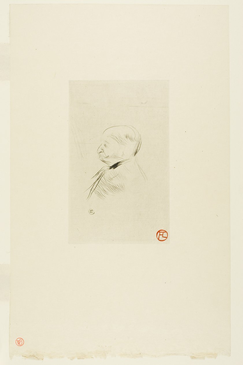 Portrait of a Man by Henri de Toulouse-Lautrec