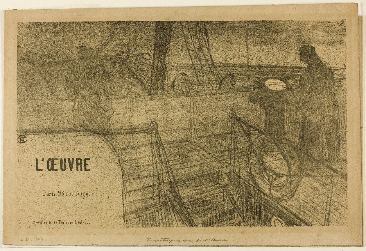 Prospectus—Program of the Work by Henri de Toulouse-Lautrec