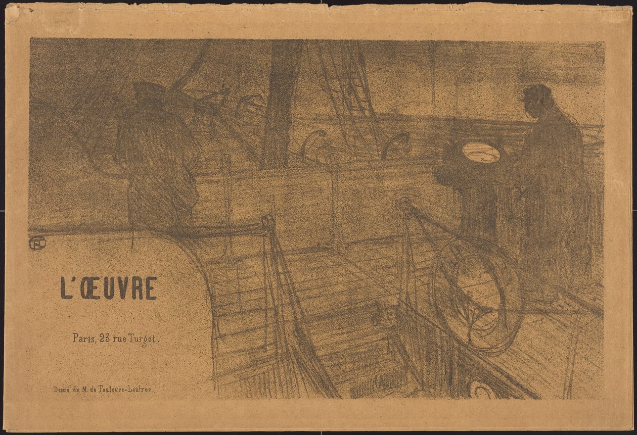 Prospectus Programme of the Work by Henri de Toulouse-Lautrec