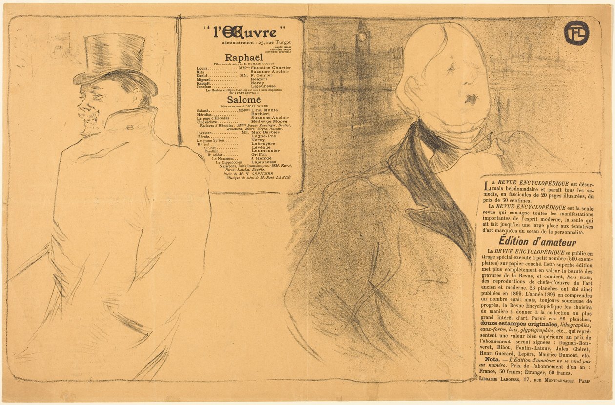 Raphael; Salome by Henri de Toulouse-Lautrec