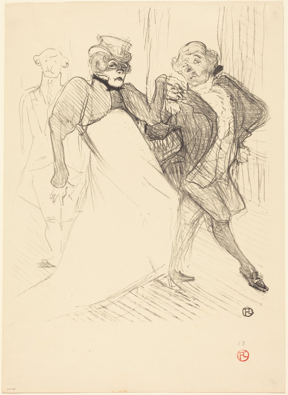 Rejane and Galipaux in "Madame Sans-Gêne" by Henri de Toulouse-Lautrec