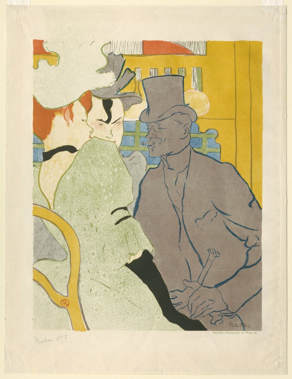 The Englishman at the Moulin Rouge by Henri de Toulouse-Lautrec