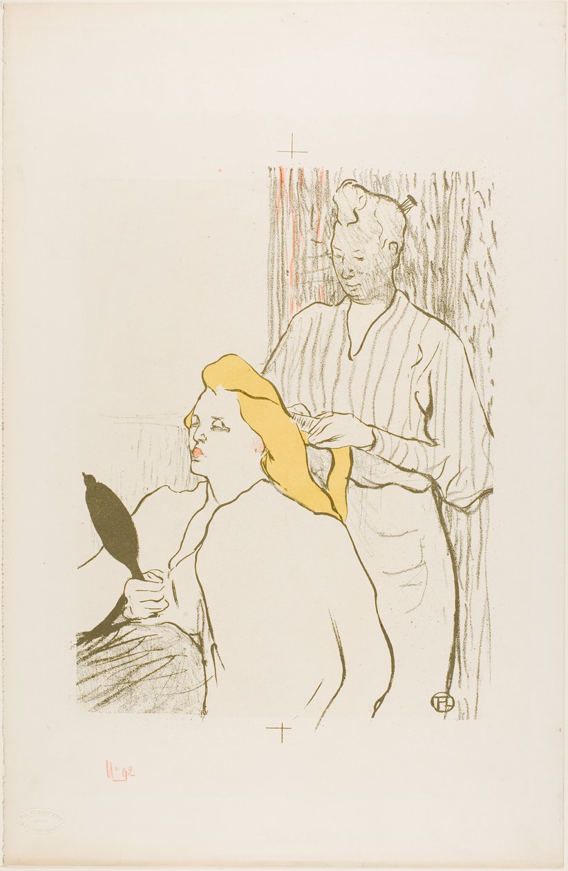 The Hairdresser, Program for the Théâtre Libre by Henri de Toulouse-Lautrec