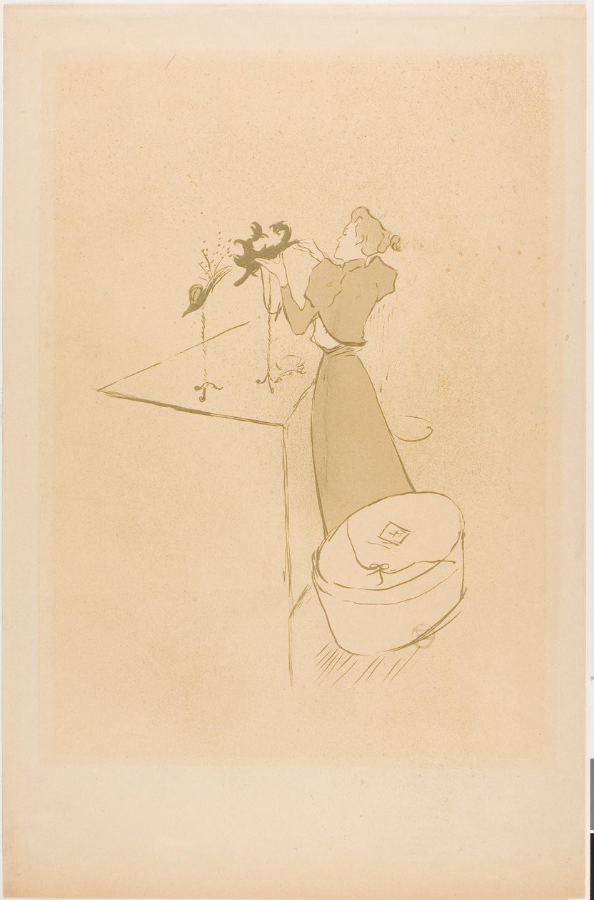 The Milliner, Renée Vert by Henri de Toulouse-Lautrec