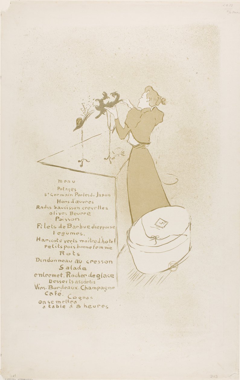 The Milliner, Renée Vert by Henri de Toulouse-Lautrec