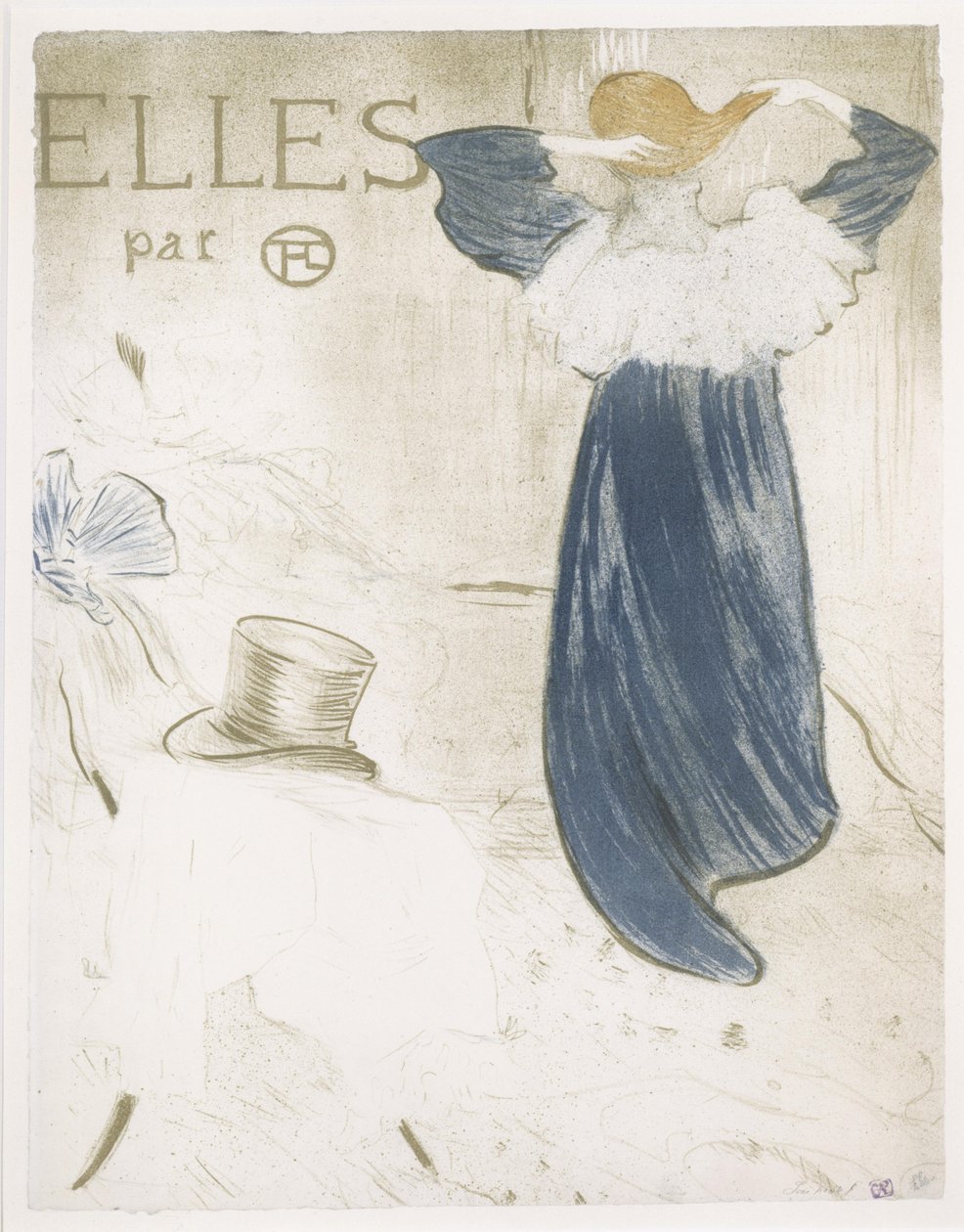 Title Page of the Series "Elles" by Henri de Toulouse-Lautrec